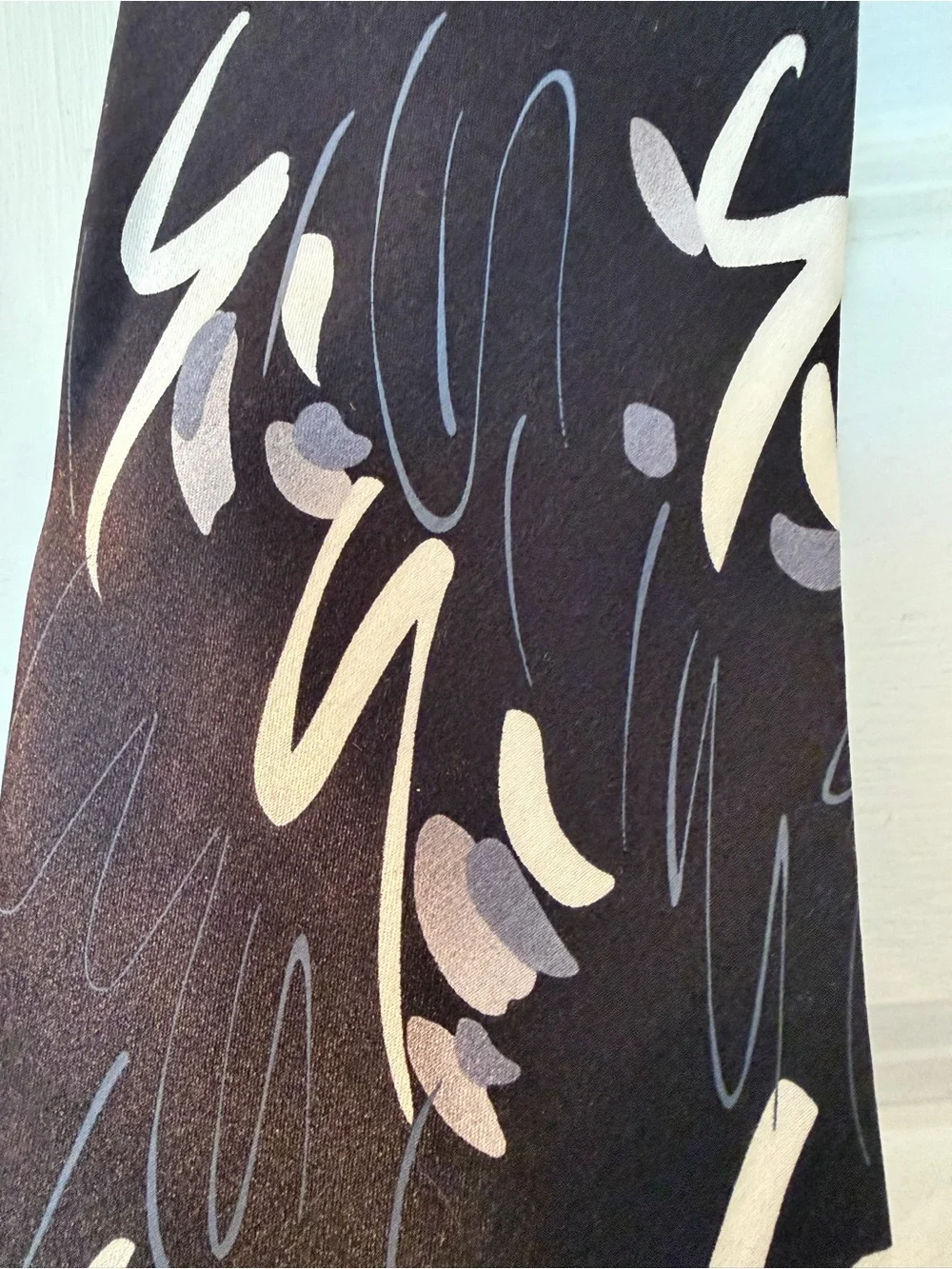 J. Garcia Blue, Gold & Black Patterned Set of 2 Neckties
